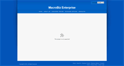 Desktop Screenshot of macrobiz.com